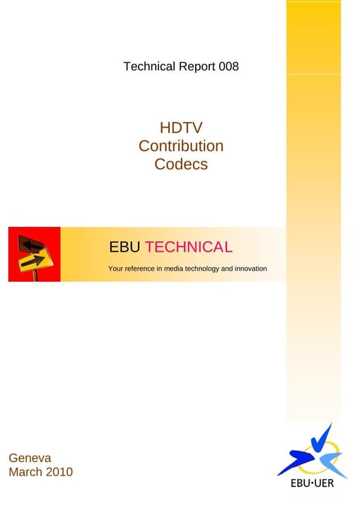HDTV Contribution Codecs