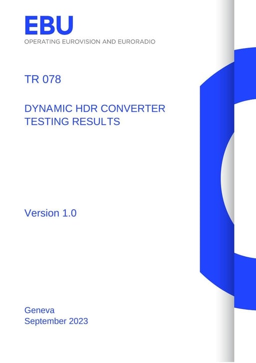 Dynamic HDR Converter Testing Results