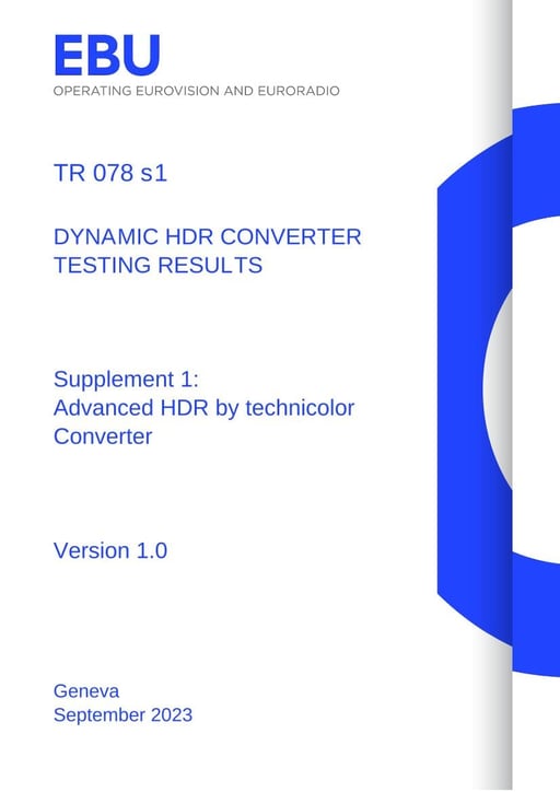 Dynamic HDR Converter Testing: Technicolor