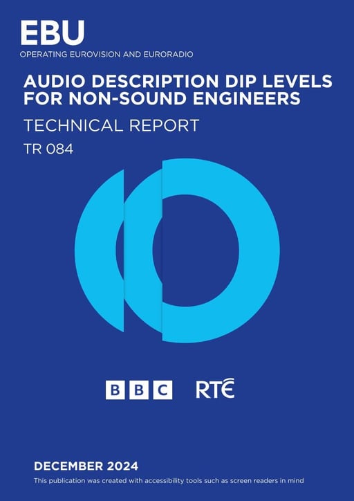  Audio description dip levels for non-sound engineers