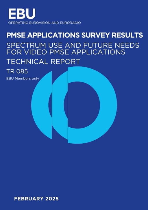 Spectrum use and future needs for video PMSE applications