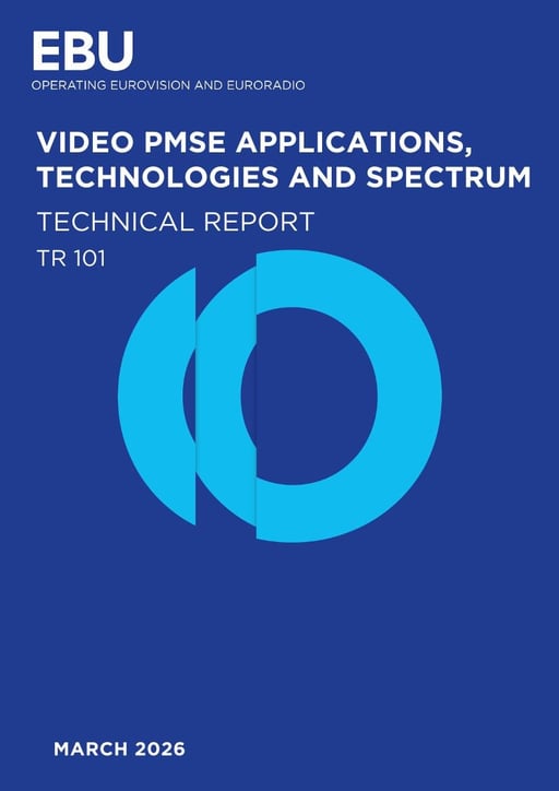 Video PMSE applications, technologies and spectrum