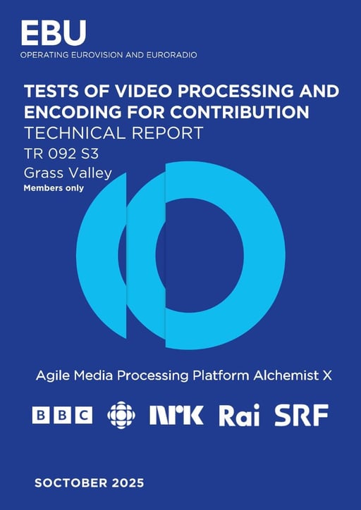 Grass Valley Alchemist X - Tests of Video Processing