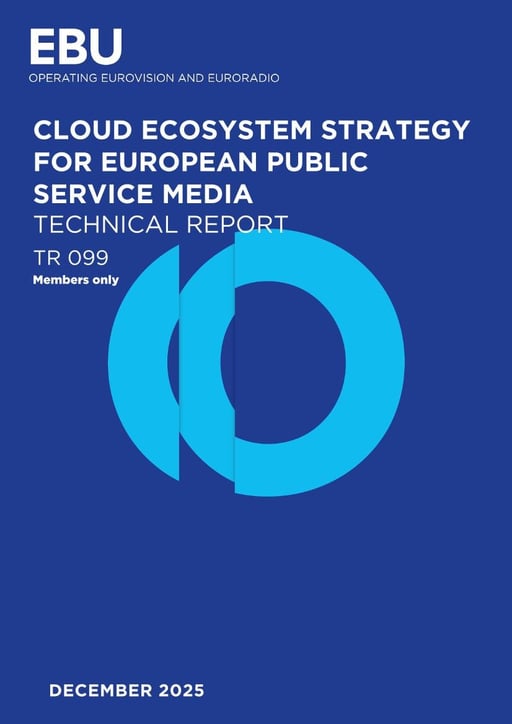 Cloud ecosystem strategy for European public service media