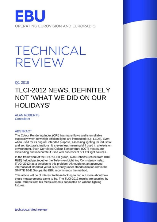 TLCI-2012 News