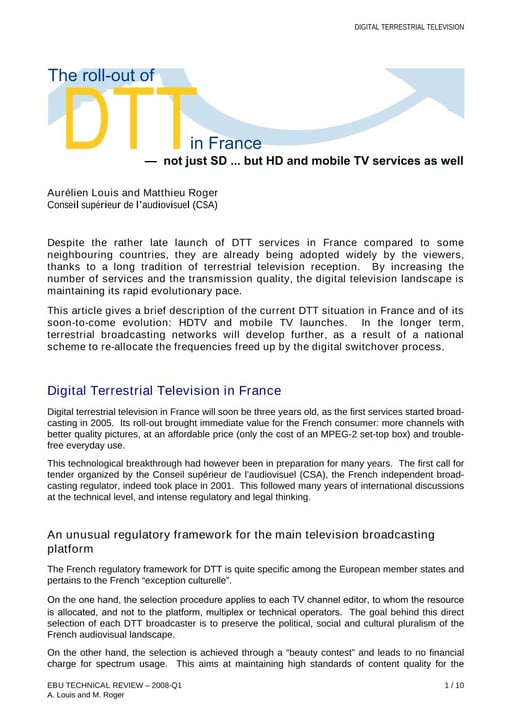EBU Technical Review - edition 2008 Q1