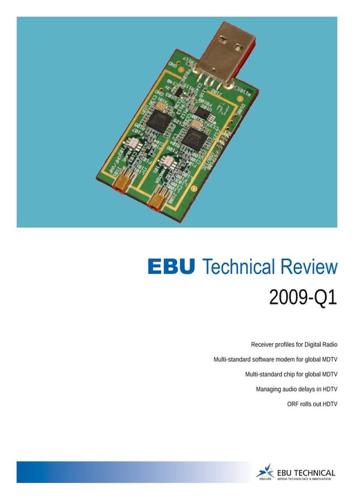 EBU Technical Review - edition 2009 Q1