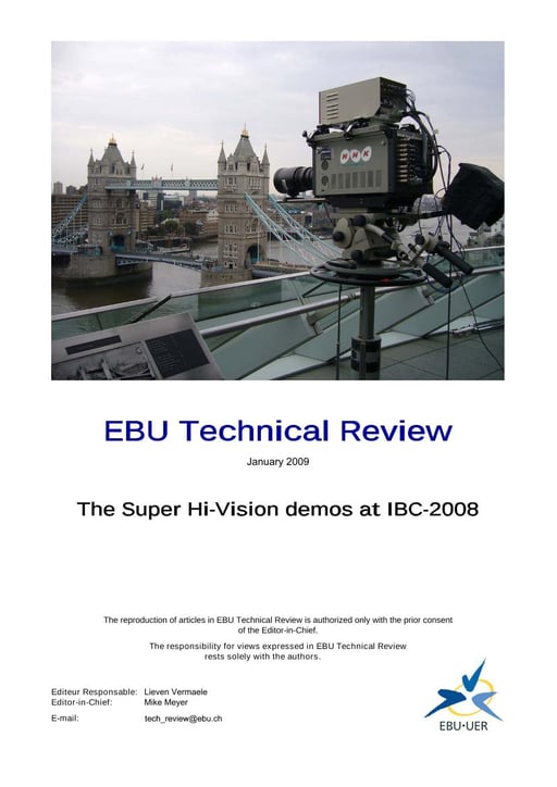 The Super Hi-Vision demos at IBC-2008