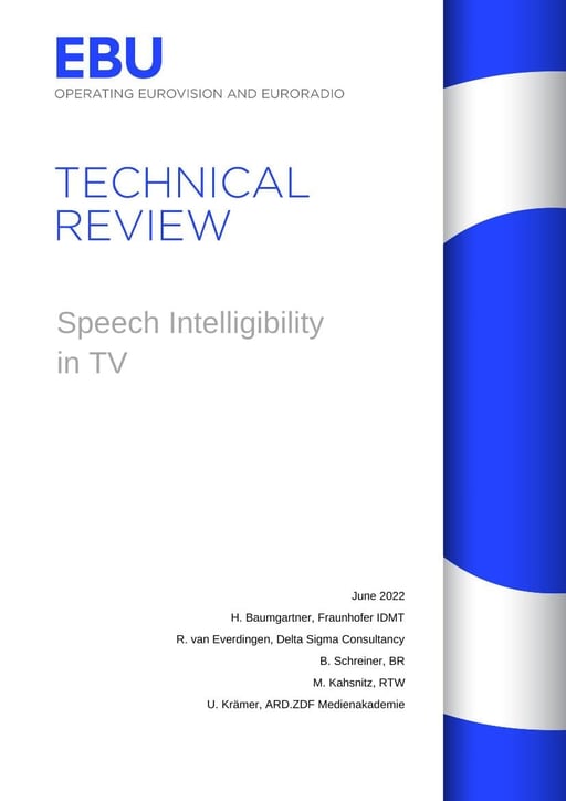 Speech Intelligibility in TV