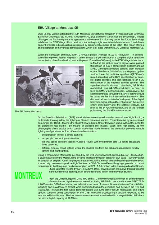 Report on Montreux '95