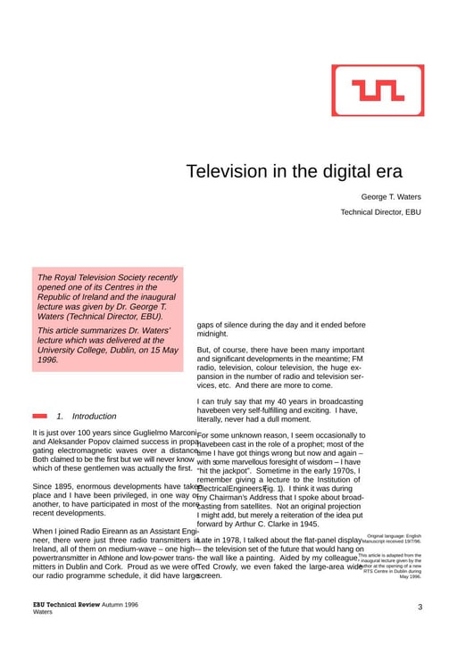 Television in the digital era