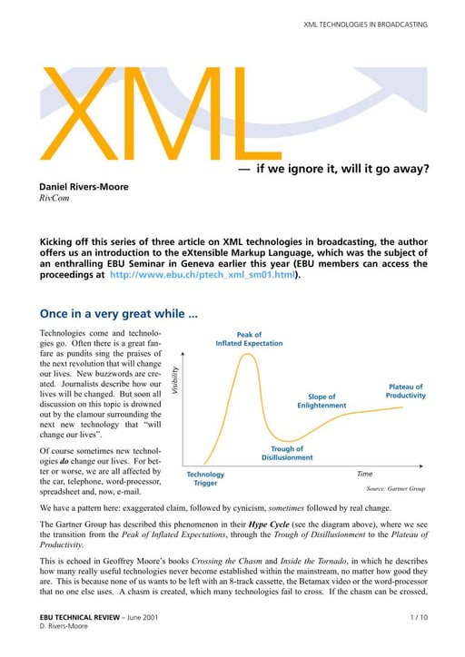 XML — if we ignore it, will it go away?