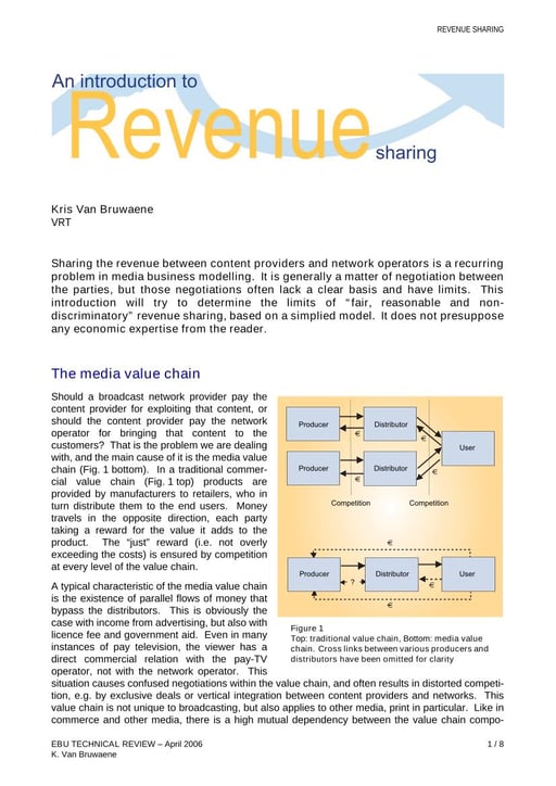 An introduction to revenue sharing
