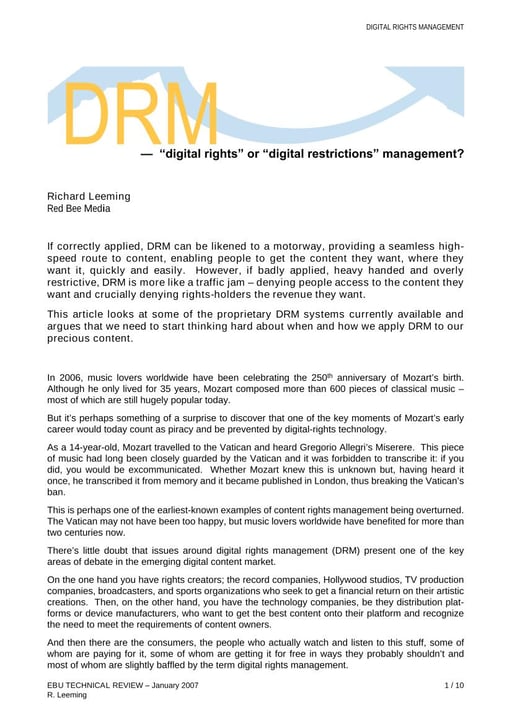 DRM - 