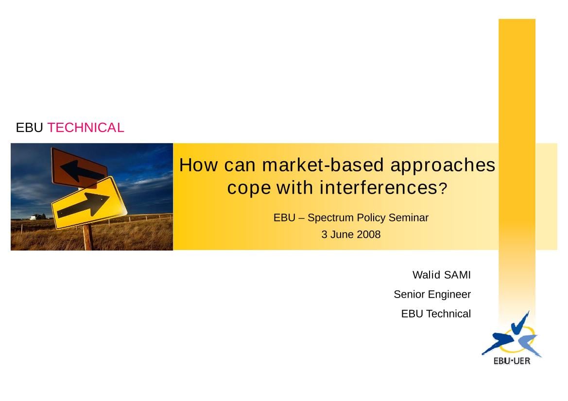 How can market-based approaches cope with interences