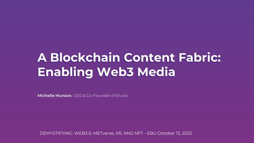 Media and web3.0