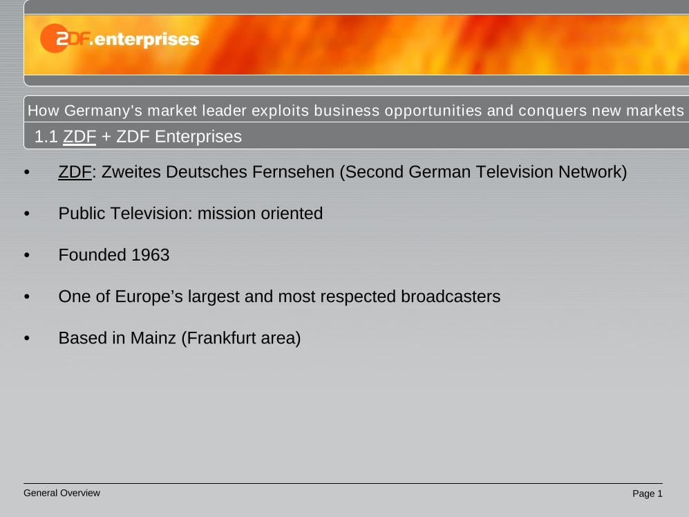 How Germany's market leader exploits business opportunities...