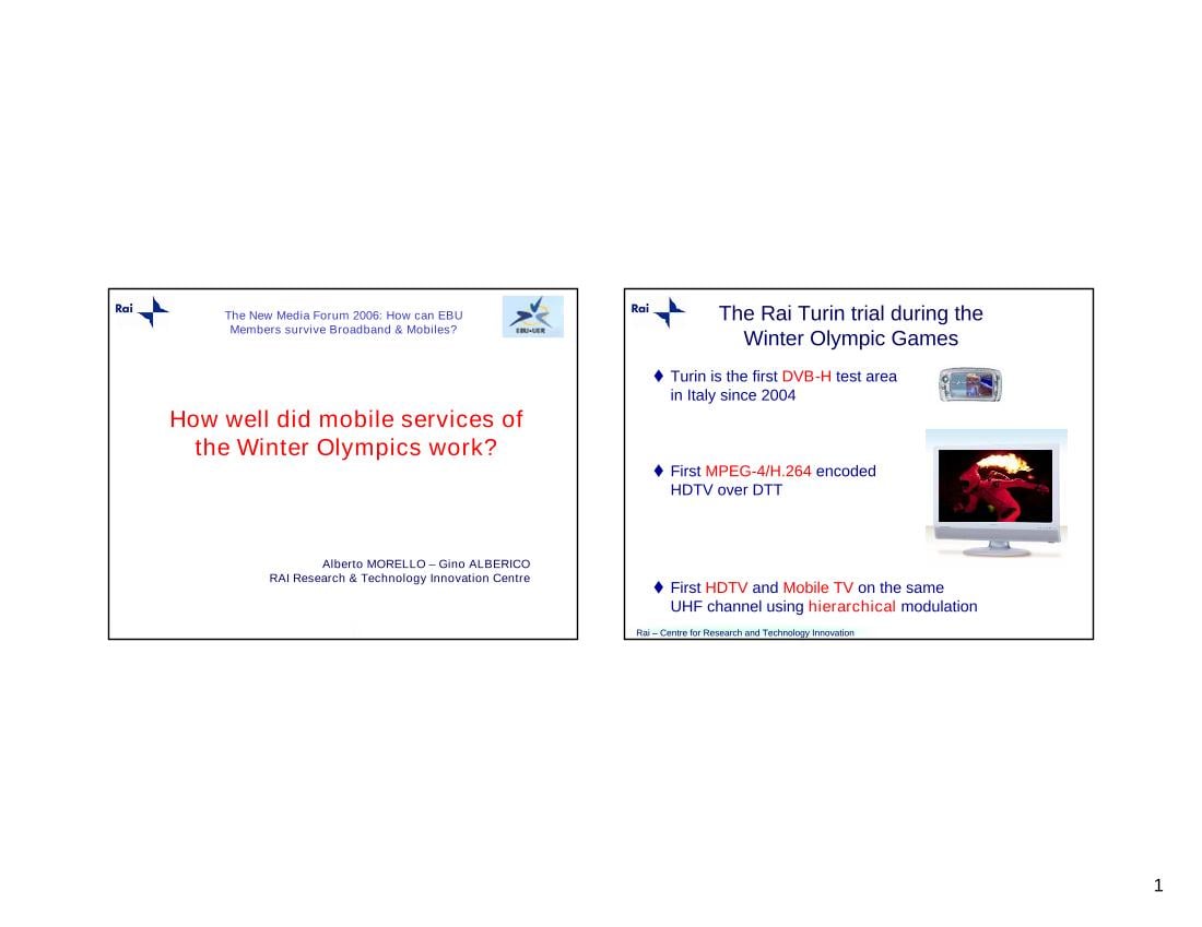How well did mobile services of the Winter Olympics work?