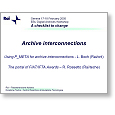 Digital Archives Workshop Archive interconnections using P/META