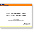Eurotravel 06 Traffic services on the radio