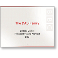 Forecast 07 DAB Overview of the DAB Family