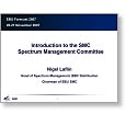 Forecast 07 Introduction to SMC Spectrum Management Committee