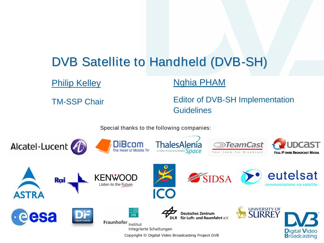 DVB-SH: DVB Satellite to Handhelds