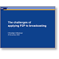 Forecast 08 The challenges applying P2P