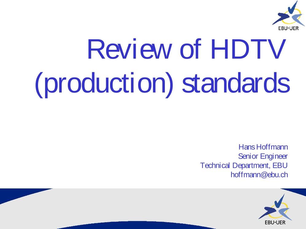 HDTV Status Report