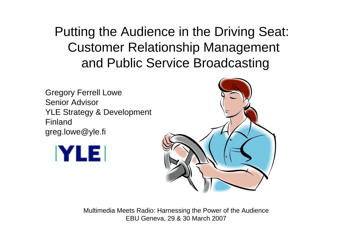 Customer relationship management - the role of PSBs