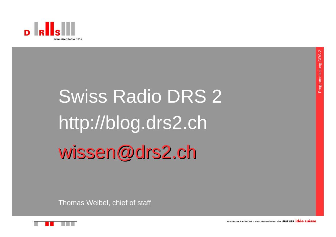 Blog.drs2.ch - Using the audience to explain