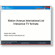 Multimedia Meets Radio & TV Interactive TV formats TV formats