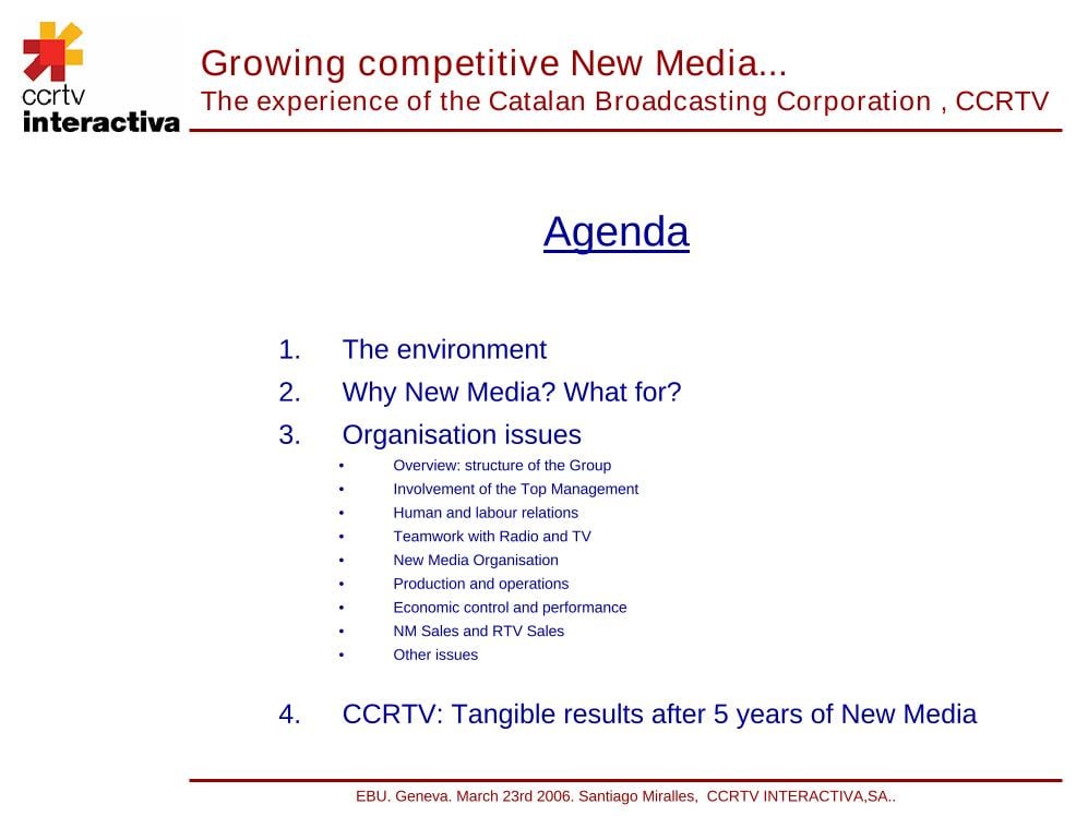 Growing competitive New Media...