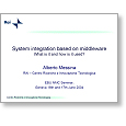 Networks 2004 System integration based on middleware