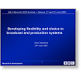 Networks 2005 Broadcast and production systems