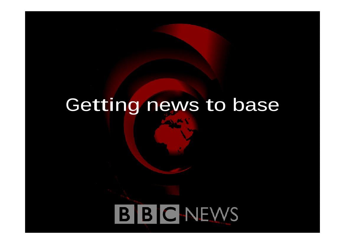 Getting News to Base