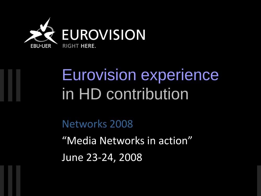 Eurovision Experience in HD Contribution
