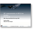 Networks 09 IRT measurements on MPLS low bitrates