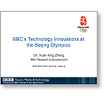 Networks 09 Report from Olympic Games Beijing