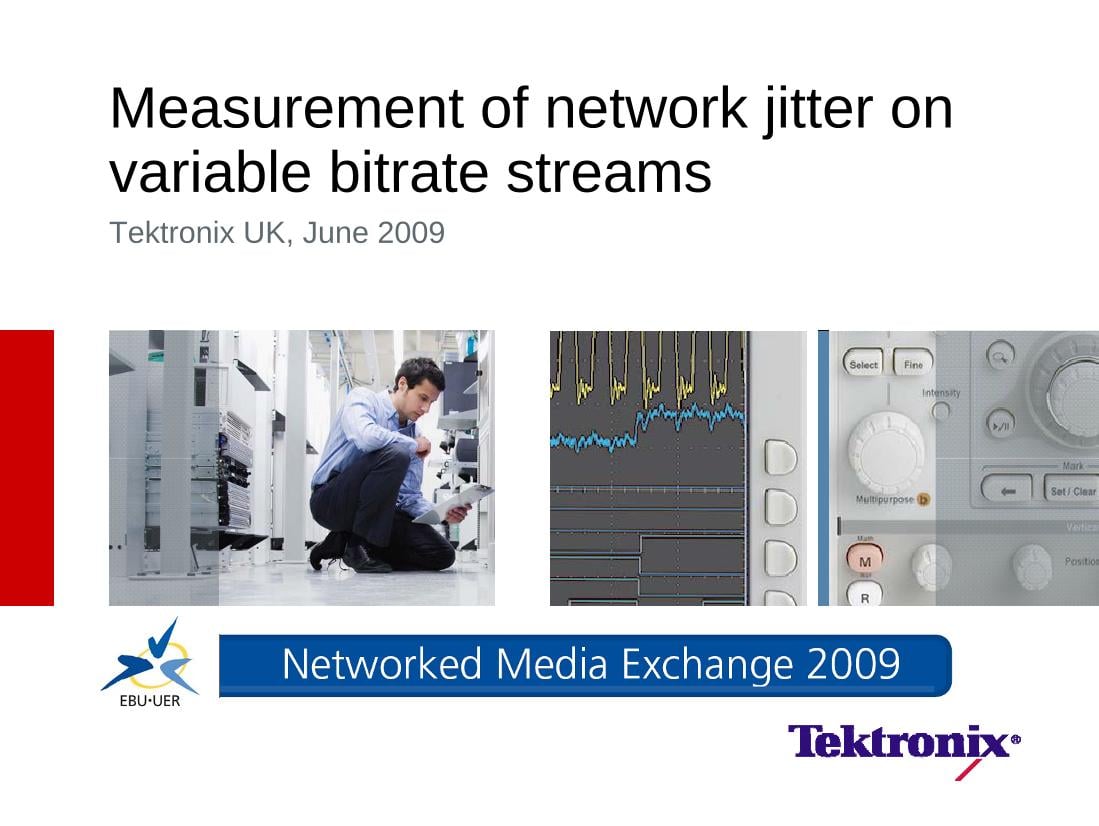 Measurement of network jitter on variable bitrate streams