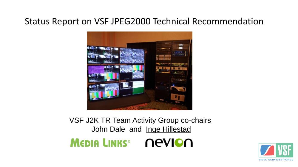 Status of VSF Technical Rec. 01