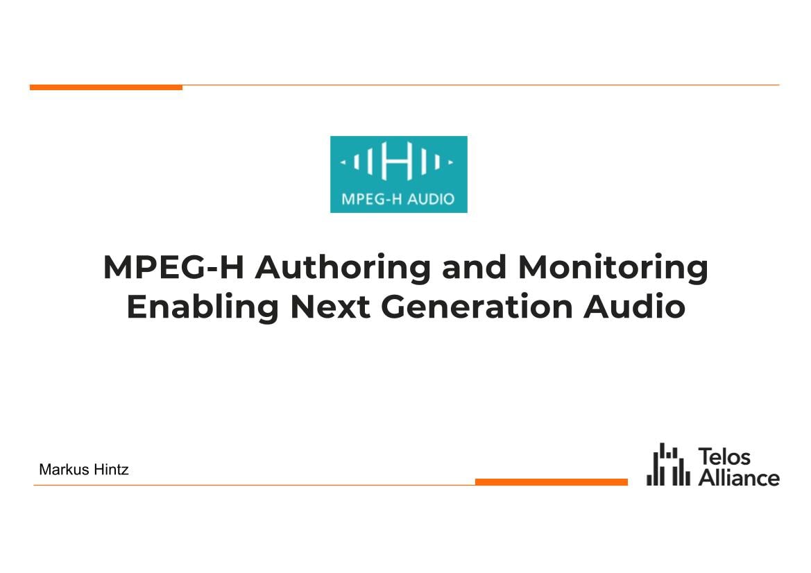 MPEG-H (Telos Alliance)