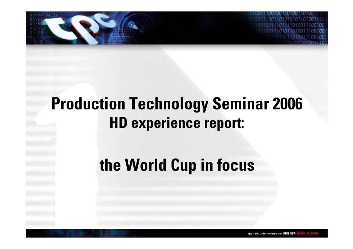 The World Cup in focus
