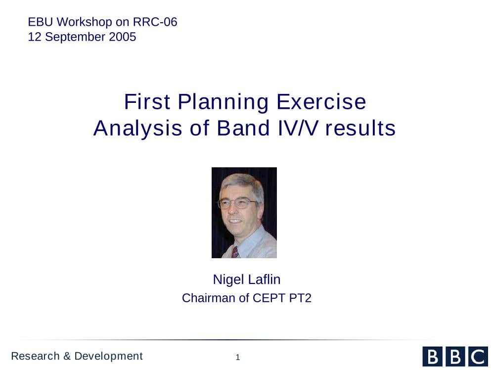Analysis of Band IV/V