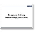 WBU-ISOG 09 Storage & Archiving