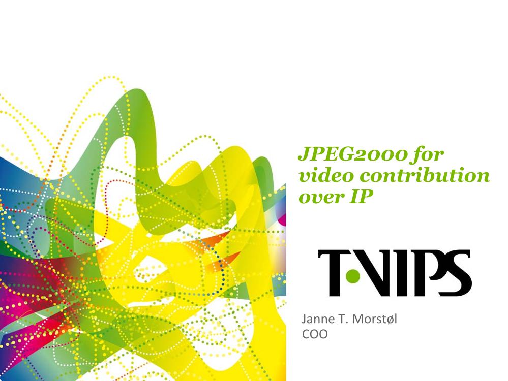 JPEG2000 for video contribution over IP