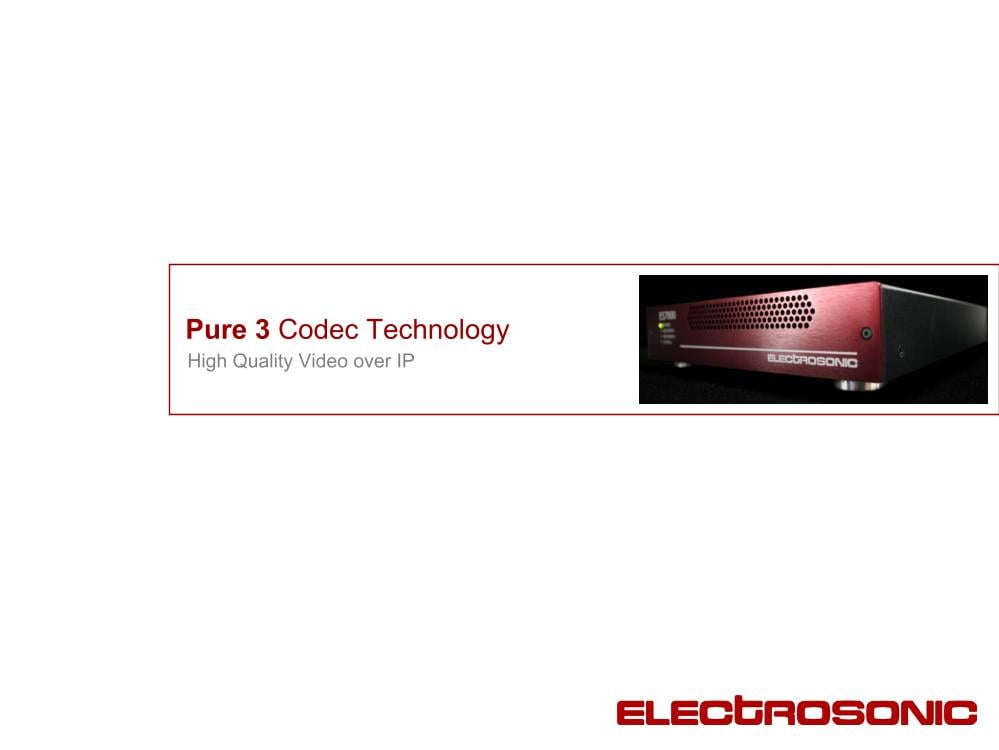 Pure 3 Codec Technology