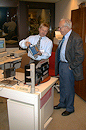 Showing Professor Krivocheev a new DAB radio
